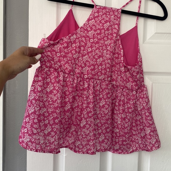 Pink lily, pink floral top, size medium. New** - Picture 5 of 5